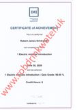 IMI EV 1 Electric Vehicle Introduction Certificate