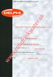 Delphi Diesel Diagnostics Training Course Certificate