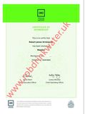 IMI Membership Certificate